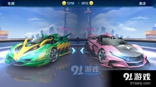 QQ飞车手游粉色风暴龙影对比分析