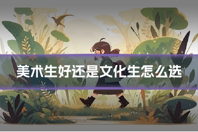 美术生好还是文化生怎么选
