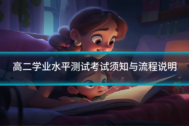 高二学业水平测试考试须知与流程说明