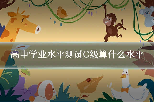 高中学业水平测试C级算什么水平