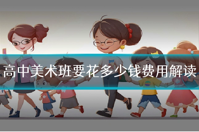 高中美术班要花多少钱费用解读
