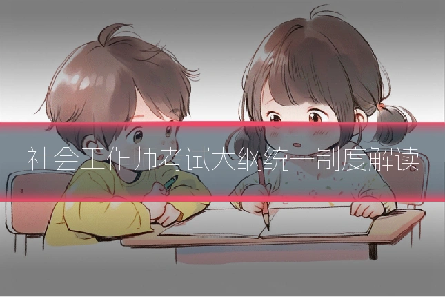 社会工作师考试大纲统一制度解读