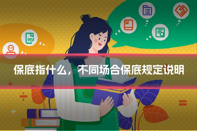 保底指什么，不同场合保底规定说明