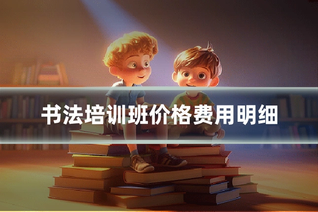 书法培训班价格费用明细