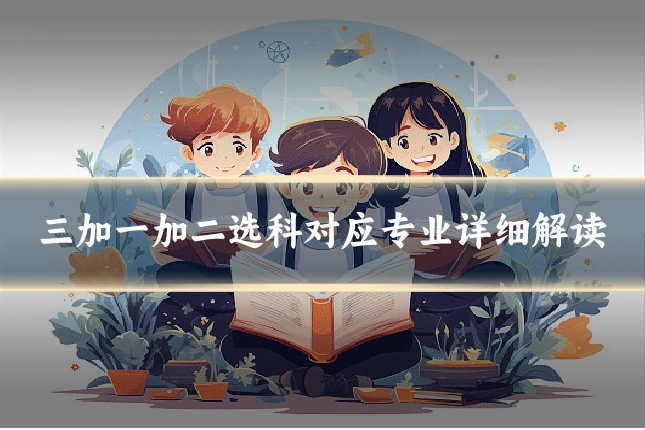 三加一加二选科对应专业详细解读