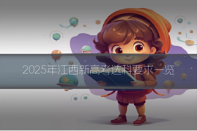 2025年江西新高考选科要求一览