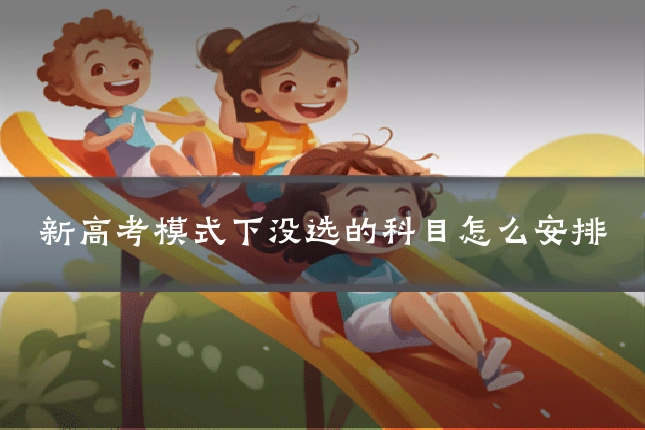 新高考模式下没选的科目怎么安排