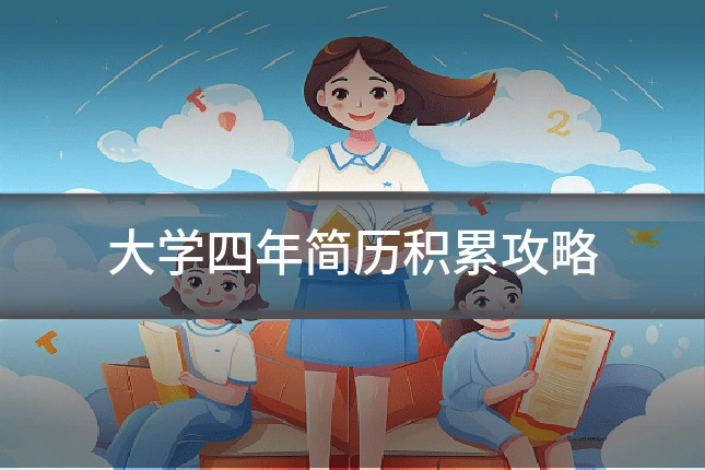 大学四年简历积累攻略