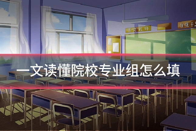 一文读懂院校专业组怎么填