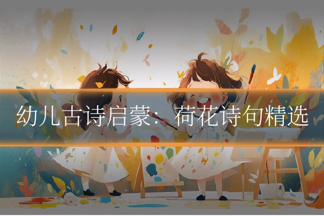 幼儿古诗启蒙：荷花诗句精选