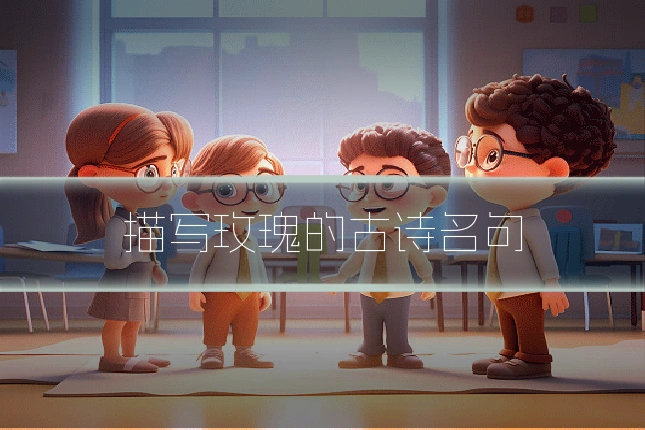 描写玫瑰的古诗名句