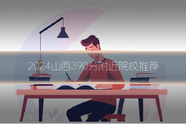 2024山西390分附近院校推荐
