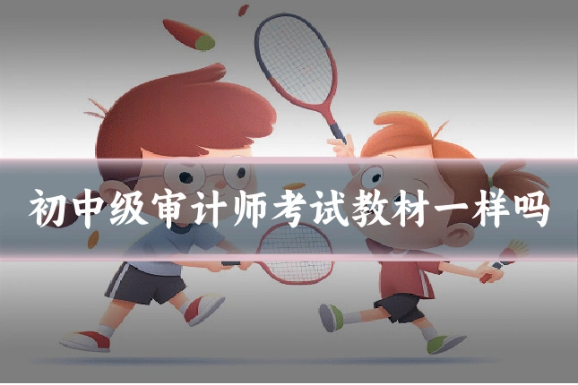 初中级审计师考试教材一样吗
