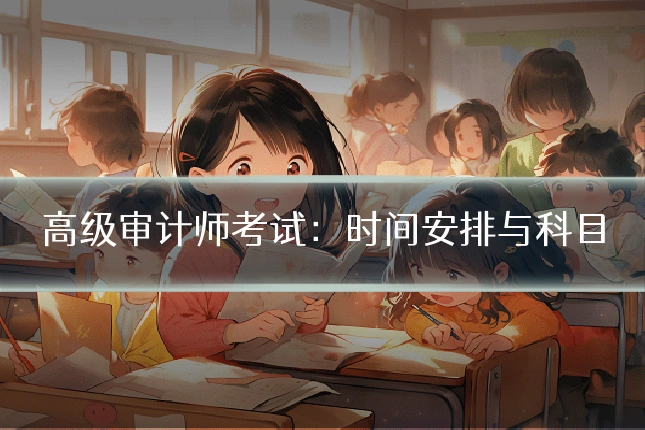 高级审计师考试:时间安排与科目