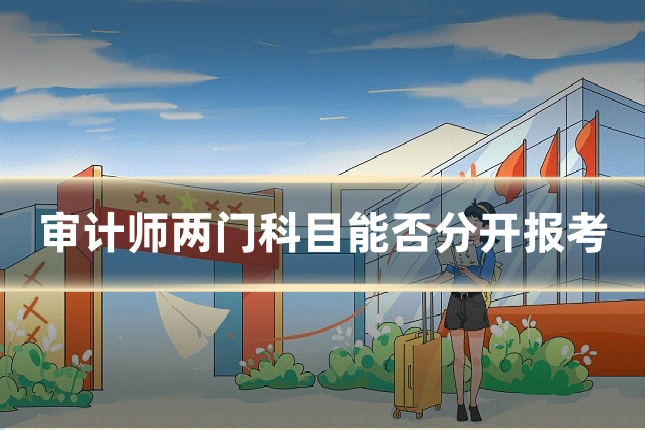审计师两门科目能否分开报考