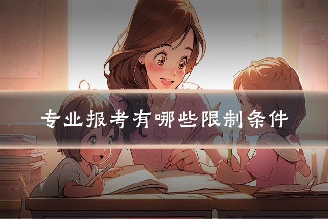 专业报考有哪些限制条件