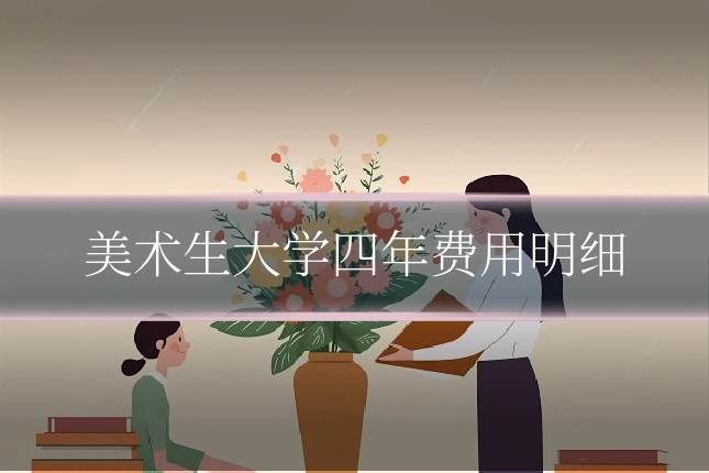 美术生大学四年费用明细
