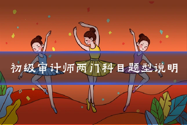 初级审计师两门科目题型说明