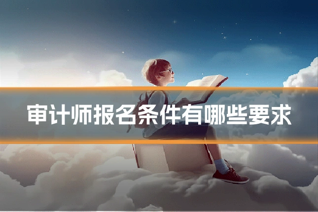 审计师报名条件有哪些要求