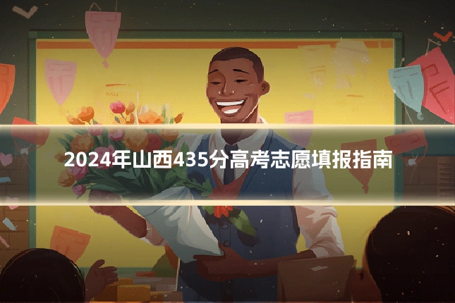 2024年山西435分高考志愿填报指南