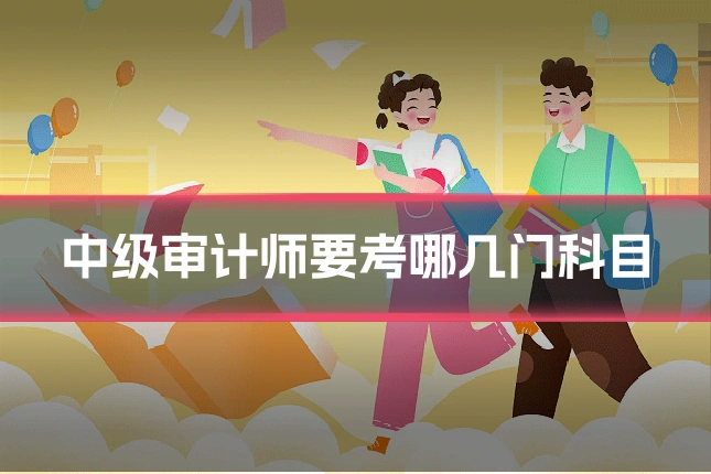 中级审计师要考哪几门科目