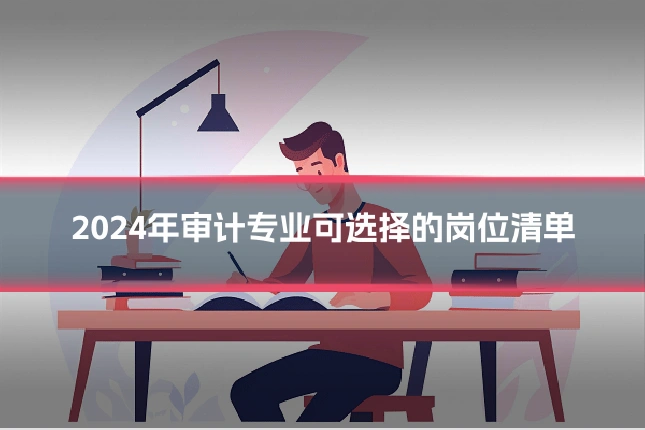 2024年审计专业可选择的岗位清单