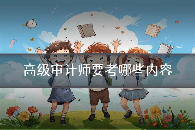 高级审计师要考哪些内容