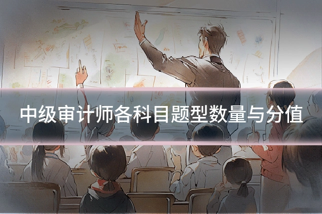 中级审计师各科目题型数量与分值