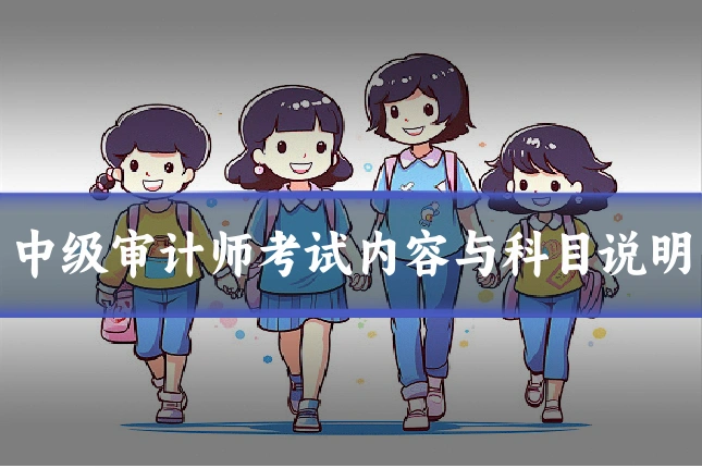 中级审计师考试内容与科目说明