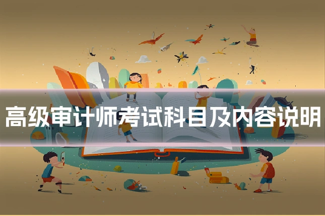 高级审计师考试科目及内容说明
