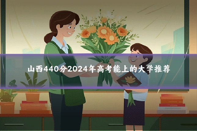 山西440分2024年高考能上的大学推荐