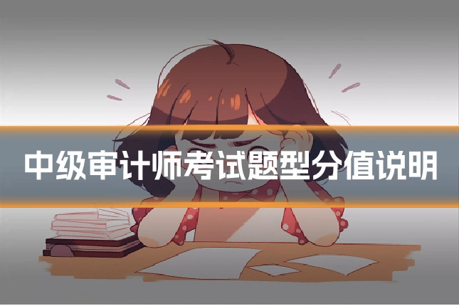 中级审计师考试题型分值说明