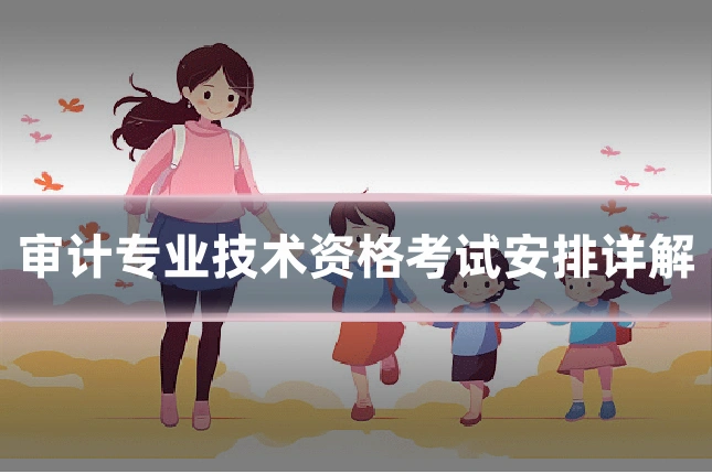审计专业技术资格考试安排详解