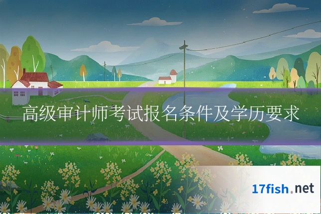 高级审计师考试报名条件及学历要求