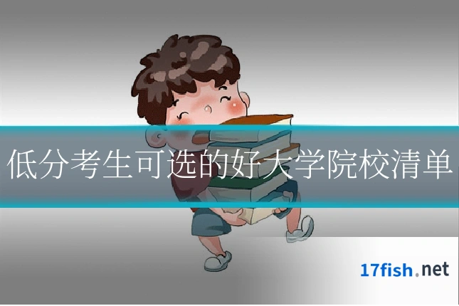 低分考生可选的好大学院校清单
