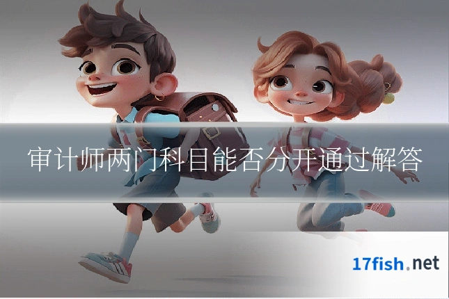 审计师两门科目能否分开通过解答