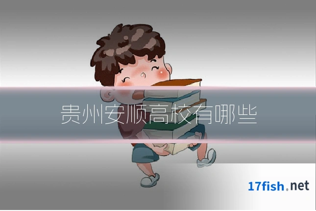 贵州安顺高校有哪些