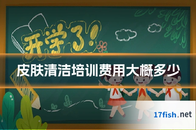 皮肤清洁培训费用大概多少