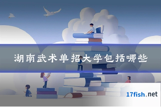 湖南武术单招大学包括哪些