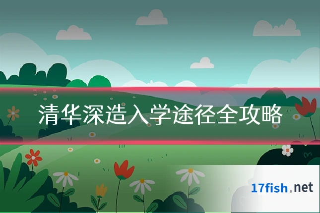 清华深造入学途径全攻略