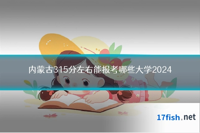 内蒙古315分左右能报考哪些大学2024