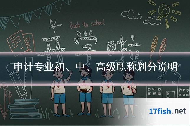 审计专业初、中、高级职称划分说明