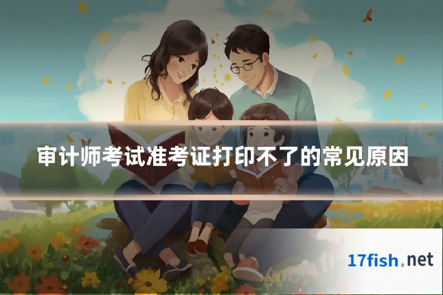 审计师考试准考证打印不了的常见原因