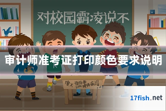 审计师准考证打印颜色要求说明