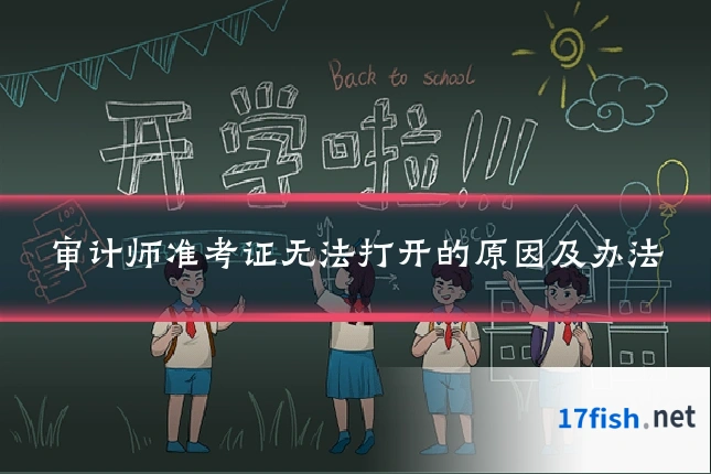 审计师准考证无法打开的原因及办法