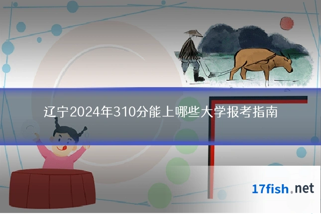 辽宁2024年310分能上哪些大学报考指南