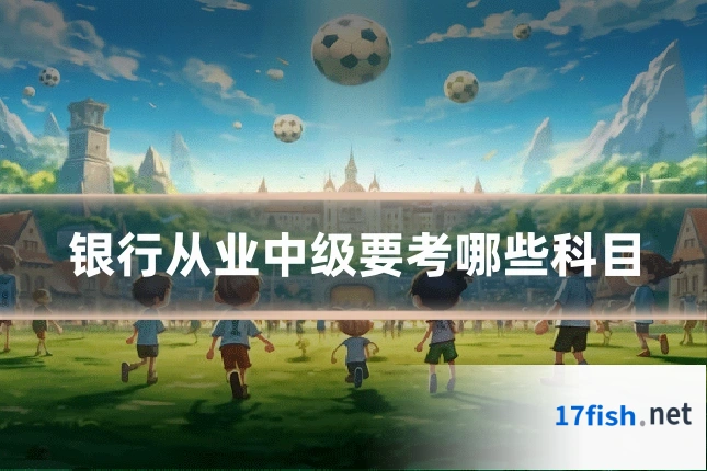 银行从业中级要考哪些科目