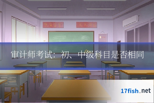 审计师考试：初、中级科目是否相同