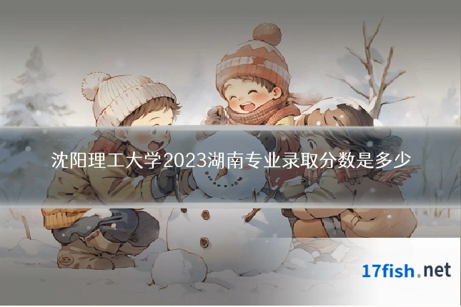 沈阳理工大学2023湖南专业录取分数是多少