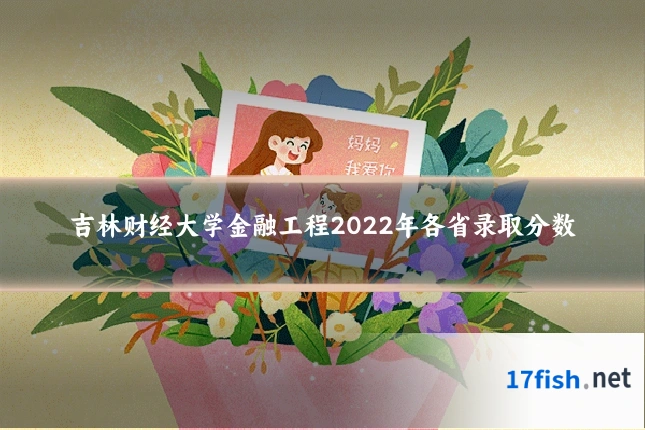 吉林财经大学金融工程2022年各省录取分数